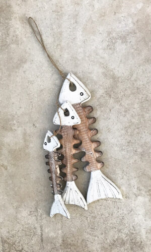 déco avec poissons en bois