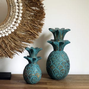 sculpture ananas en bois