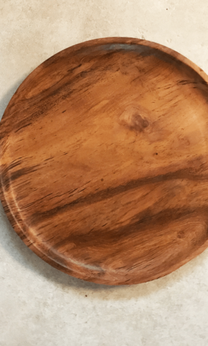assiette teck déco table