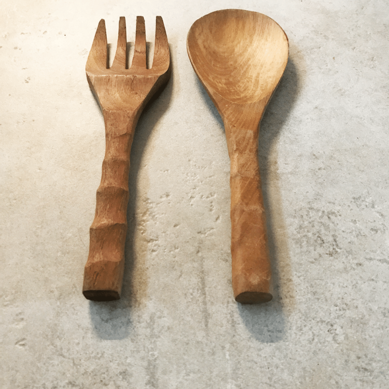 Couverts à salade sculptés – Image 3