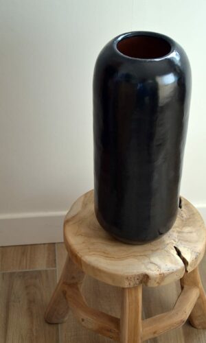 grand vase noir