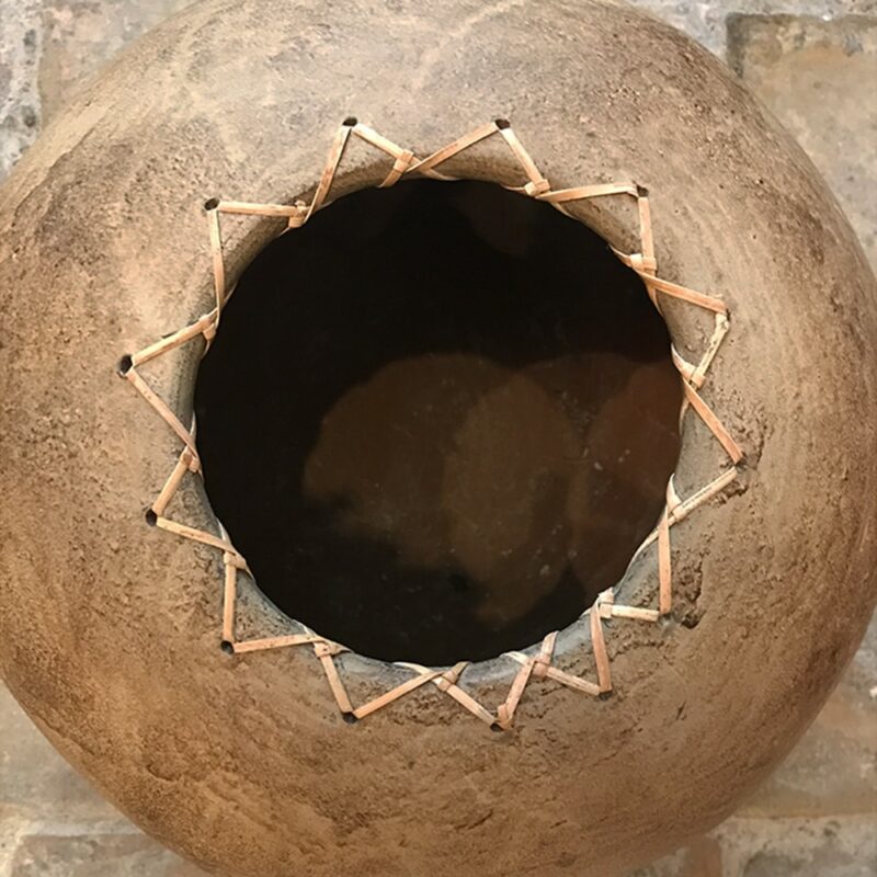 grand vase rond naturel terre cuite