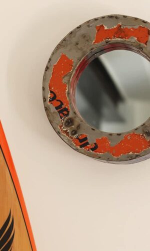 miroir métal style indus