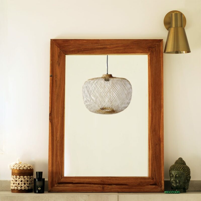 miroir rectangle en bois