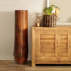 tres grand pot en bois