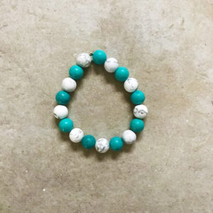 Turquoise & howlite bracelet