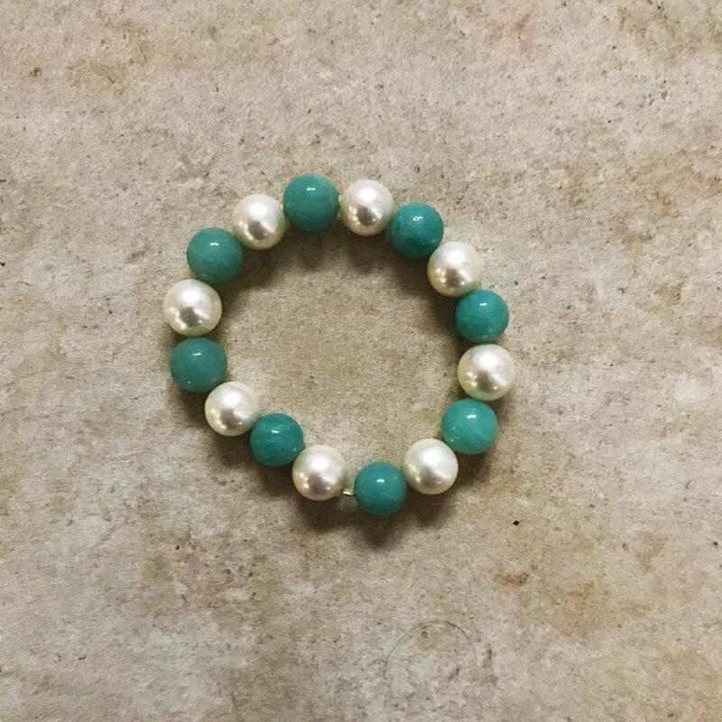 Bracelet amazonite & nacre
