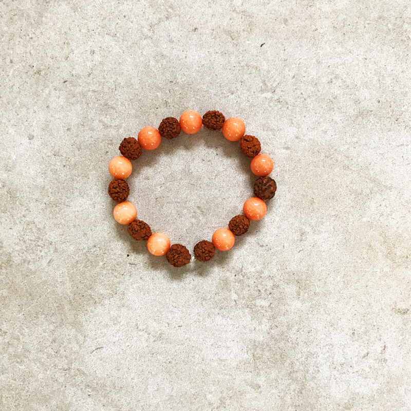 bracelet jade orange