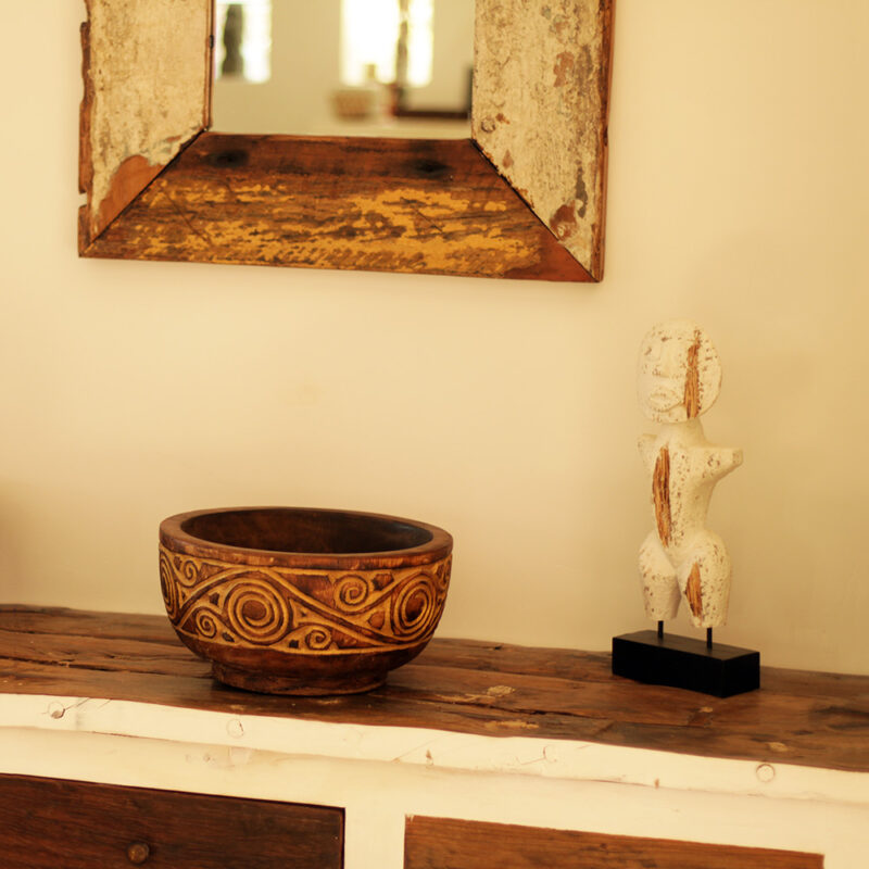 Plat décoratif sculpté doré – Image 3