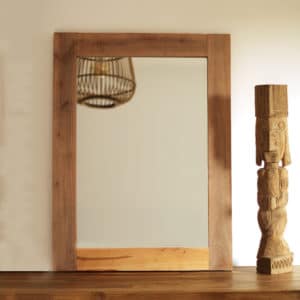 miroir rectangulaire bois
