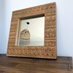 miroir sculpté bois