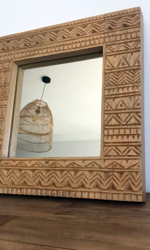 miroir sculpté bois