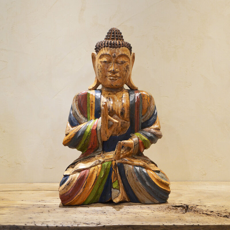 statue bouddha en bois