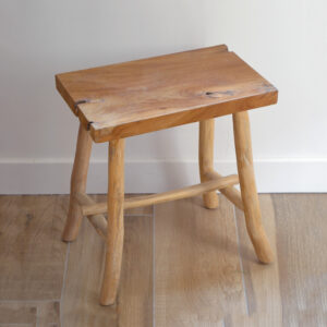 Rectangular teak stool