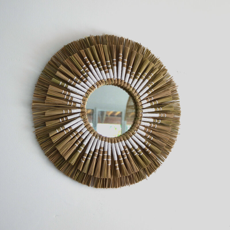 petit miroir boheme naturel