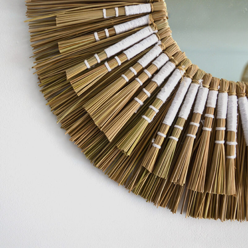 miroir blanc bali