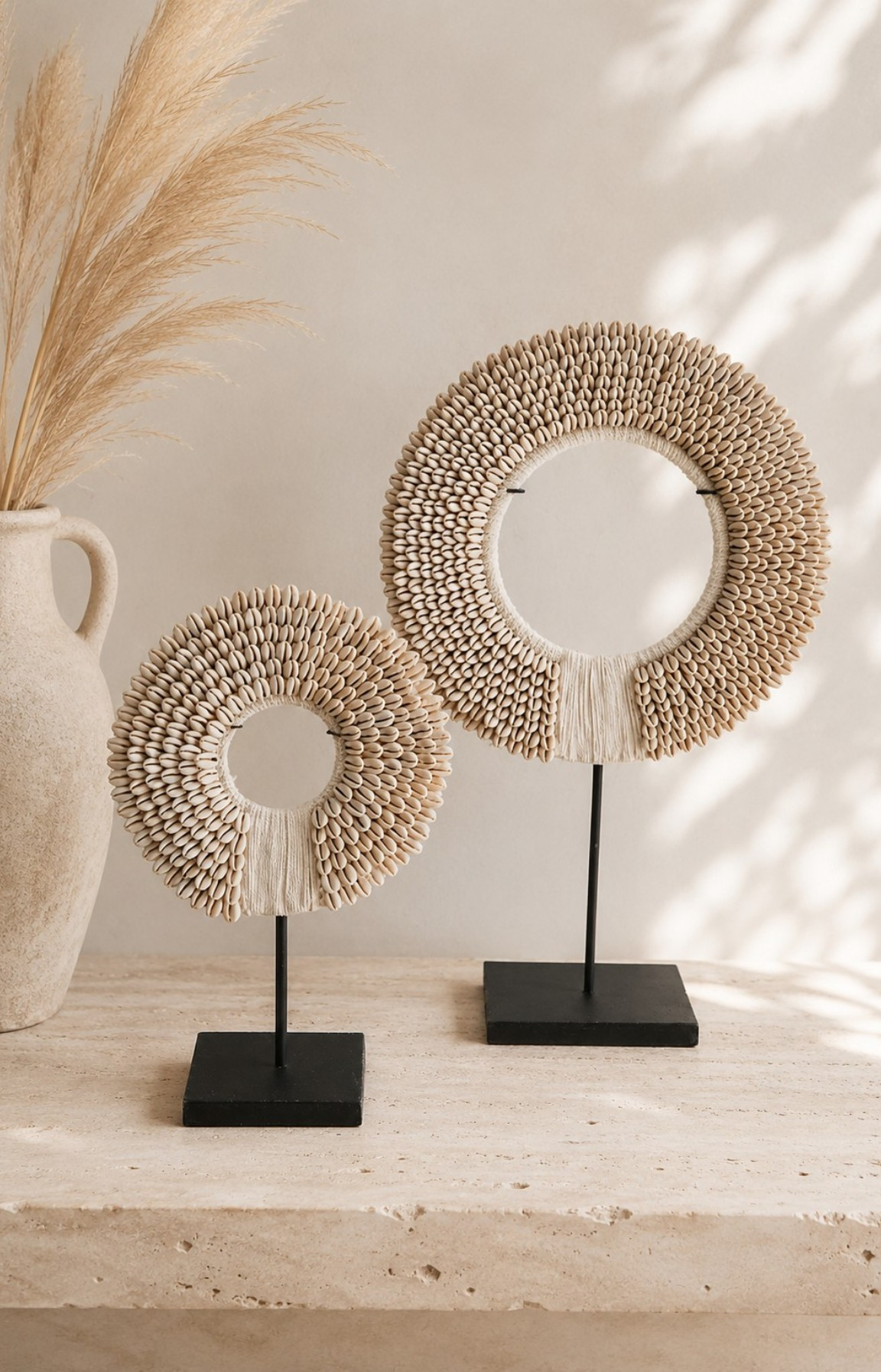 décoration à poser avec des coquillages