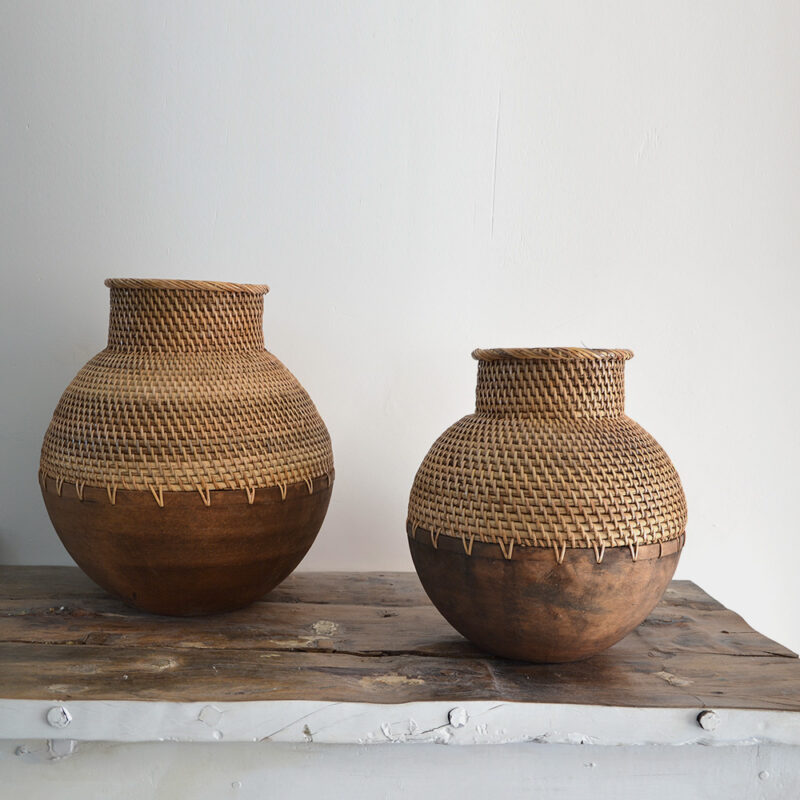 vase en bois