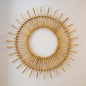 Rattan wall decoration