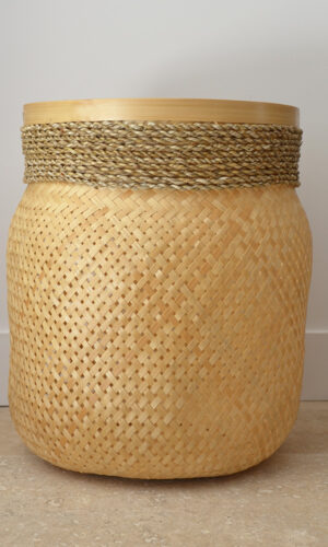 grand panier en bambou