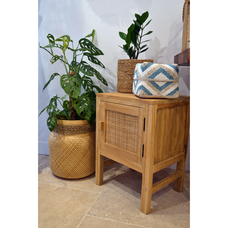 Chevet teck & cannage – Image 6