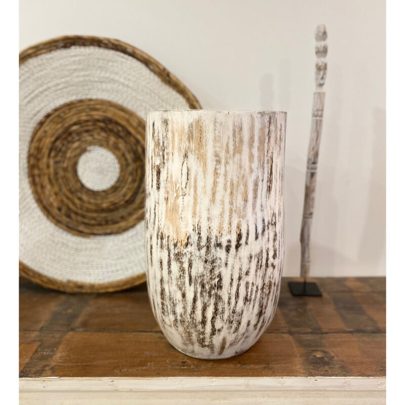 grand vase en bois