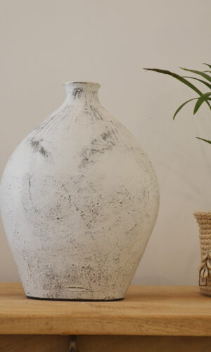 vase blanc boheme
