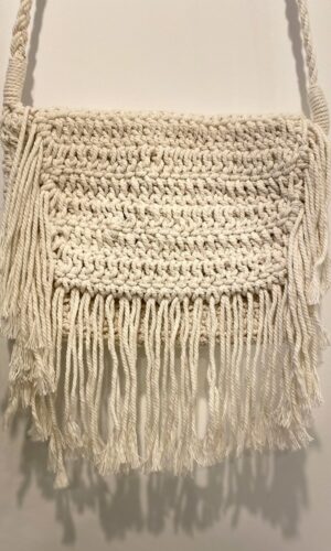 sac bandoulière en macramé