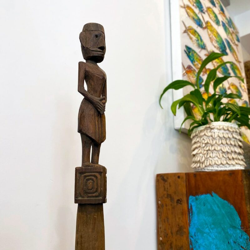 Statue indonésienne en teck – Image 3