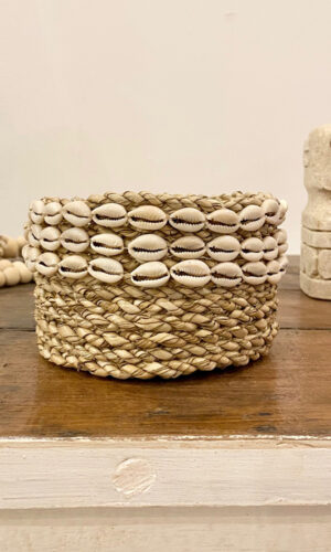 petit panier avec coquillages
