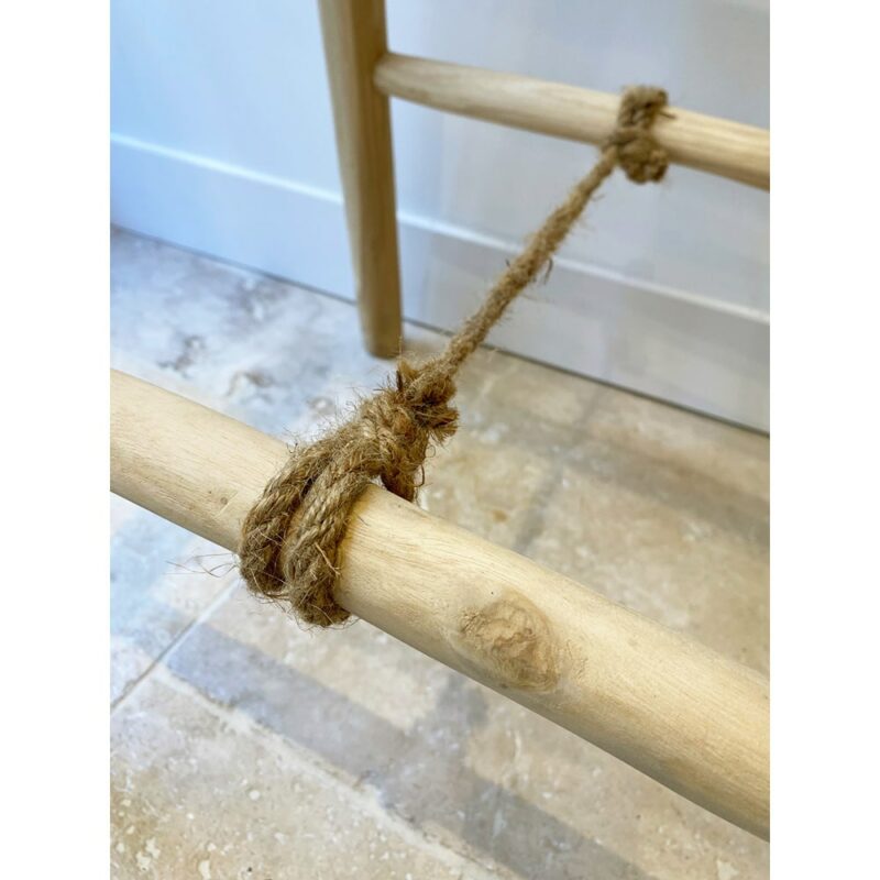 Porte-serviettes en teck – Image 2