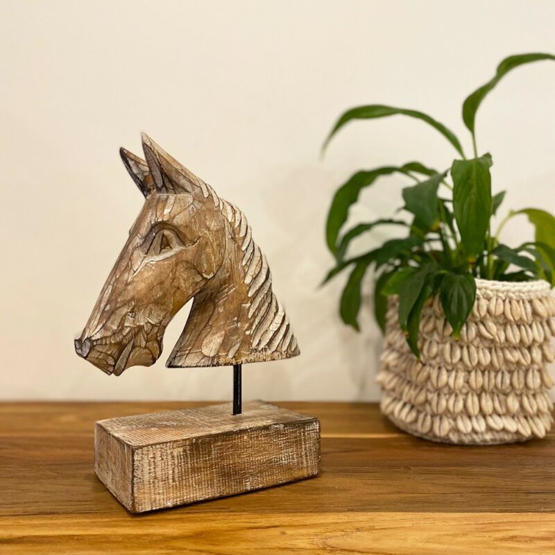 déco cheval bois