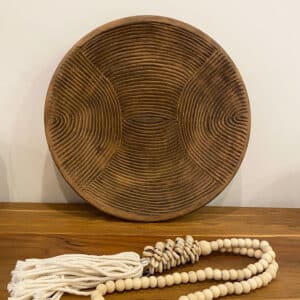 grand plat sculpté en bois