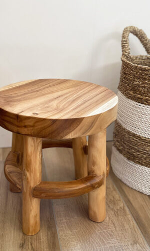 petit tabouret en teck