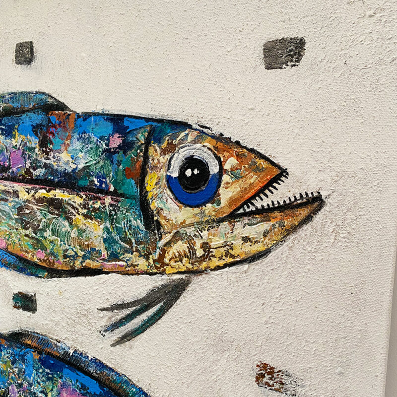 Tableau 80x60 cm Poissons – Image 3