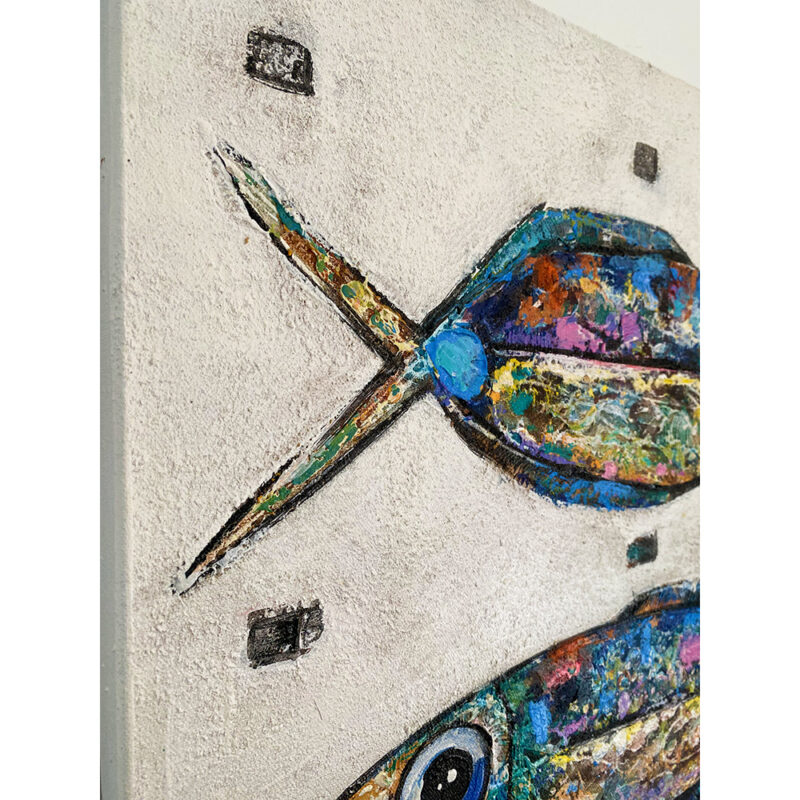 Tableau 80x60 cm Poissons – Image 4