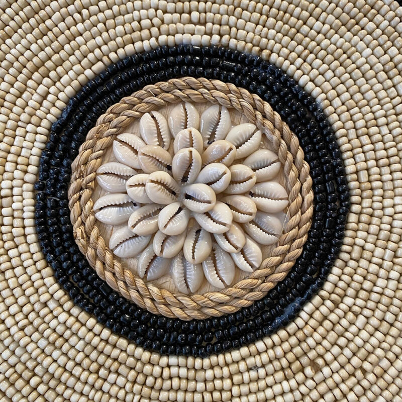 Rond de perles beiges & noires – Image 4