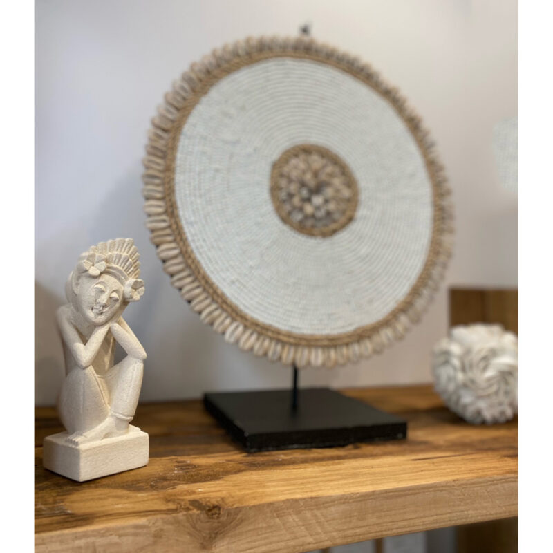 Rond de perles blanches – Image 2