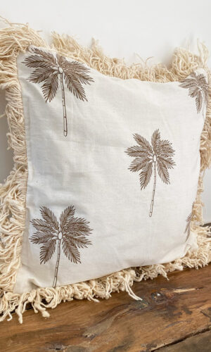 coussin palmiers bali
