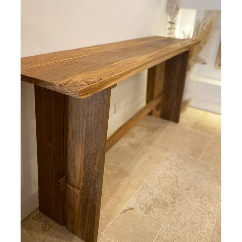 grande console en bois massif