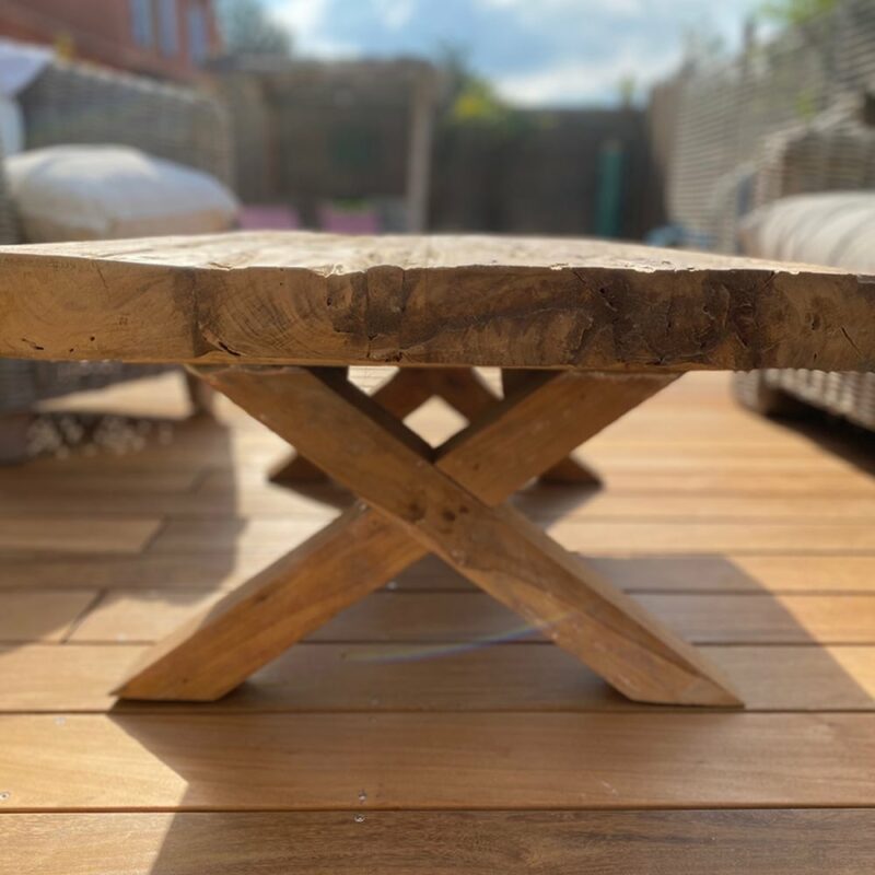 Table basse en teck recyclé – Image 3