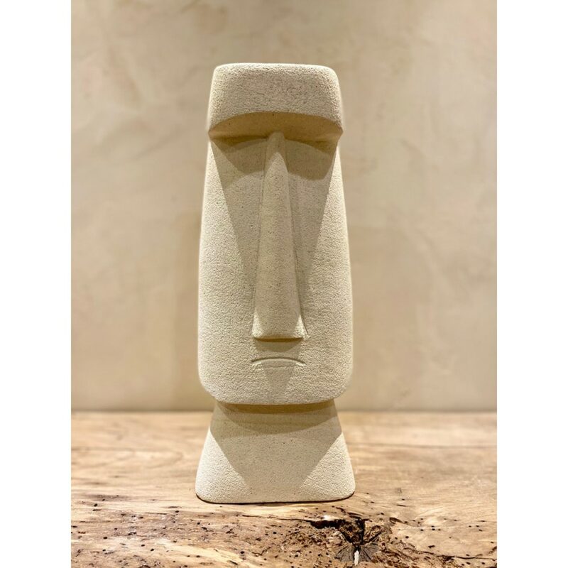 tête moai beige