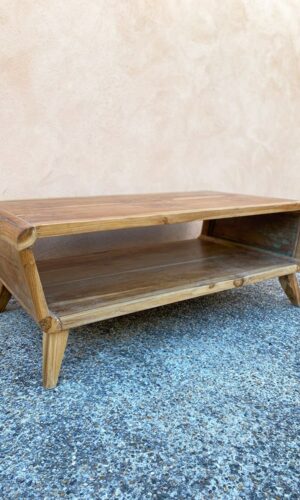 Table basse en teck recyclé