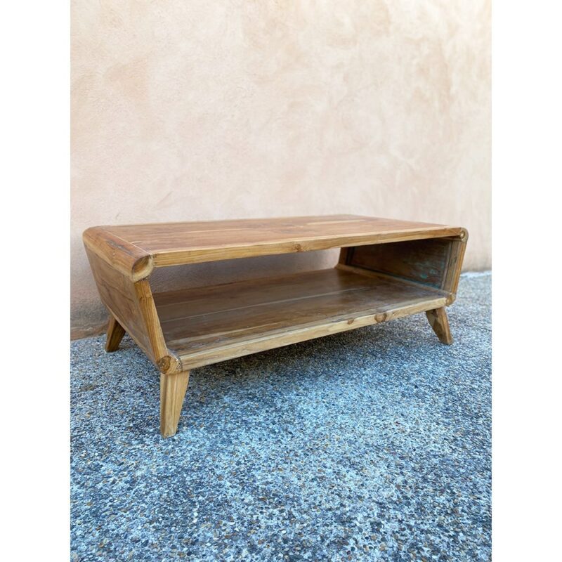 Table basse en teck recyclé