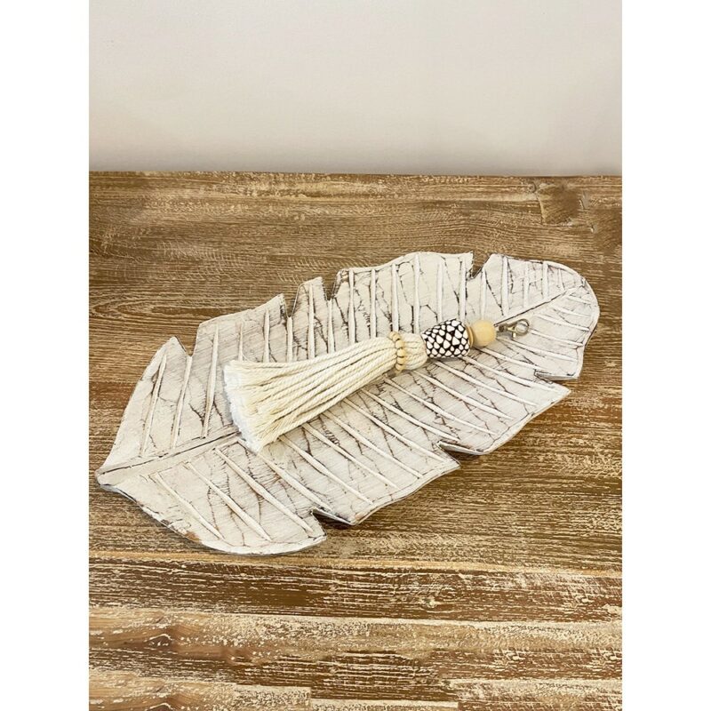 Feuille de bananier en bois effet blanchi – Image 3
