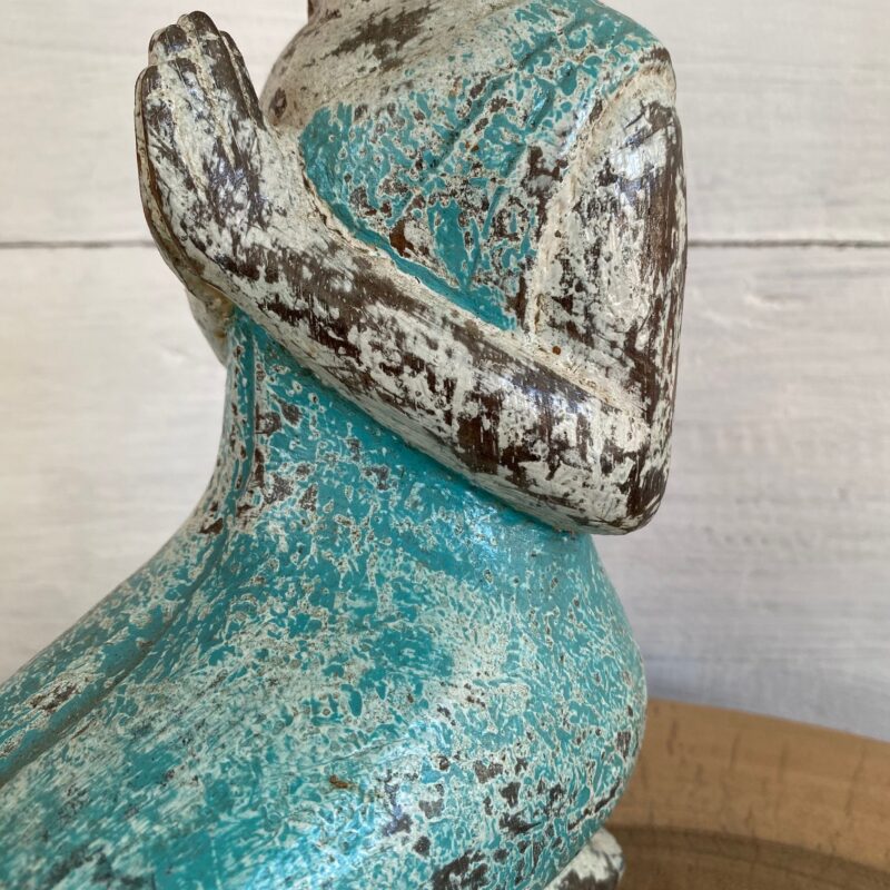 Bouddha en bois 30 cm – Image 3