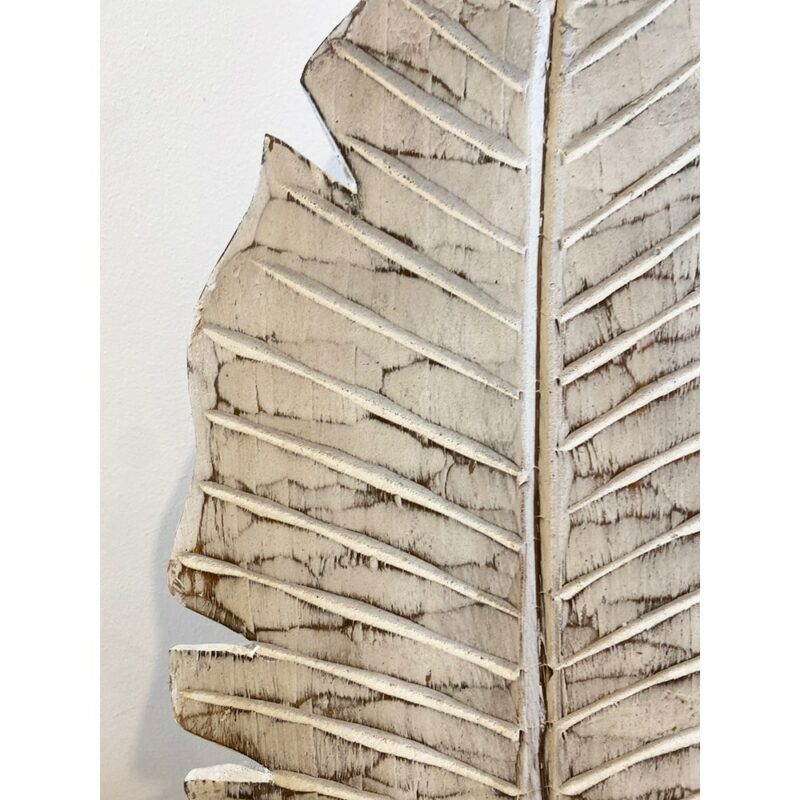 Feuille de bananier en bois effet blanchi – Image 2