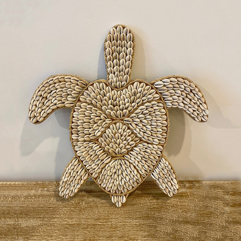 Tortue murale en coquillages