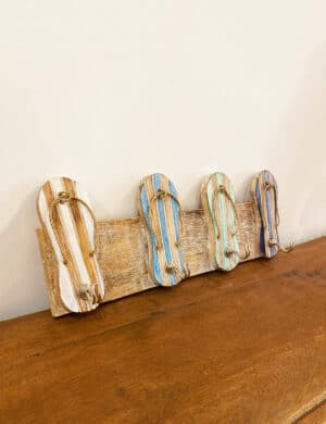 patère en bois plage