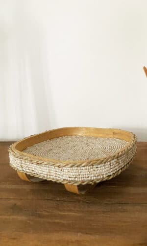 Vide-poches en bambou & perles
